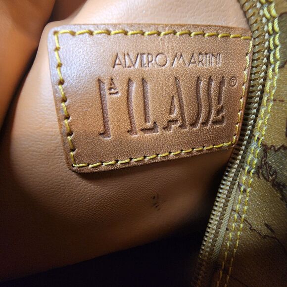 Alviero Martini 1A Classe GEO Classic Map Shoulder Sling Backpack Body Bag ITALY - Picture 15 of 16